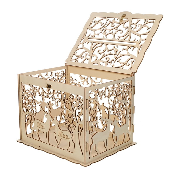 Gift Cards Handmade Wedding Box Rustic Wedding Box Party Snowflake Chain Garland