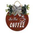 thumbnail image 1 of Gift For Coffee Lover Coffee Bar, Home Decor, Kitchen Wall Decor Wood Wall Hanging Art Coffee Bar Decor Farmhouse Sign, Home Bar Decor But First Coffee Farmhouse Decor, 1 of 1