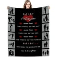 thumbnail image 1 of Gift to Dad Blanket from Daughter Grateful Father's Day Birthdays Gifts Ultra-Soft Micro Fleece Throw Blankets for Home Bed Sofa Travel Warm Fuzzy Flannel Lightweight Gifts Idea, 1 of 6