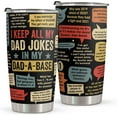thumbnail image 1 of Gift For Dad - Stainless Steel Tumbler 20oz - Dad Joke Birthday Gift for Dad Men Gift - Fathers Day Gift From Daughter Son Wife - Funny Christmas Gift For Men Dad Stepdad Bonus Dad Uncle, 1 of 6
