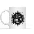 thumbnail image 1 of Gift Design Personalized Designed Name Keep Calm and Let Dimitri Handle It Gifts Birthday Anniversary Graduation for Boy, Men, Dad, Father 11 Oz White Ceramic Coffee Mug 737741, 1 of 7