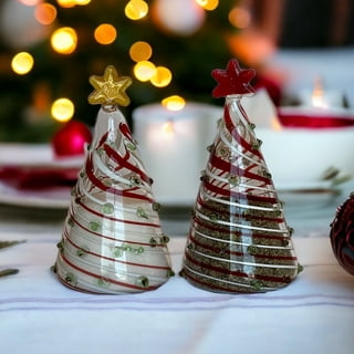 Red Salt and Pepper Shakers Set - Bivvclaz 2.7 oz Christmas Salt