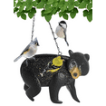 thumbnail image 1 of Gift Essentials Mesh Bird Feeder Sunflower Seed Feeder, Metal Black Bear, 1 of 7