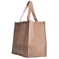 thumbnail image 1 of Gift Expressions NW202TOF 14 x 14 x 7.22 in. Non Woven Canvas Tote Bags, Toffee - Pack of 10, 1 of 1