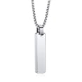 thumbnail image 1 of Gift Fashion Necklace Accessory All-match Stainless Steel Hip Hop Necklace Pendant Necklace Customized Punk Choker SILVER NECKLACE, 1 of 8