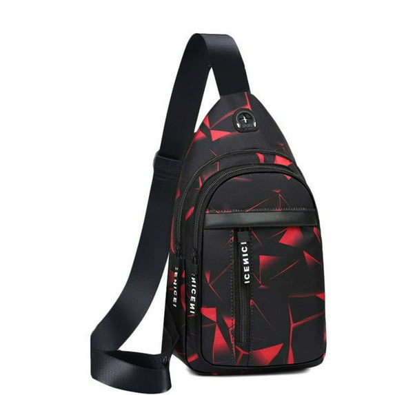 Gift Fashion Outdoor Chest bag Multipurpose Cross Body Bag Shoulder Sling Backpack RED