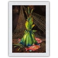 thumbnail image 1 of A Gift of Fish (He Makana I’a) - Hawaiian Ti Leaf Offering (Ho'okupu) - From an Original Hawaii Watercolor Painting by Peggy Chun - Japanese Unryu Rice Paper Art Print (Unframed) 12 x 16 in, 1 of 4