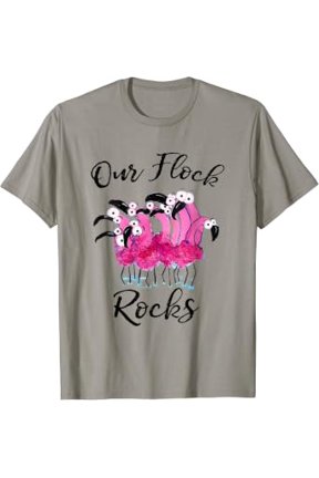 Gift Flock Rocks Flamingo Family Vacation Group Our T-Shirt, Size S-5XL