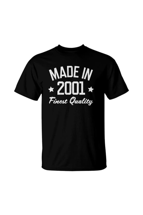 Gift For 21 Years Old Man Woman Made In 2001 Usa White Print TShirt