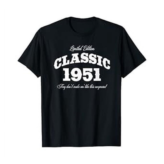 Gift For 69 Year Old: Vintage Birthday Gifts Car 1951 69Th Birthday T-Shirt BLACK Unisex S-5XL Hot Trending Shirt, Vintage Birthday Gift