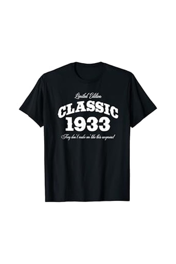 Gift For 87 Year Old: Vintage Birthday Gifts Classic Car 1933 87Th Birthday Hot Trending Vintage T-Shirt Unisex S To 5Xl