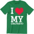 thumbnail image 1 of Gift For Boyfriend I Love My Girlfriend Valentines Gift T-Shirt, 1 of 4