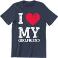 thumbnail image 1 of Gift For Boyfriend I Love My Girlfriend Valentines Gift T-Shirt, 1 of 4