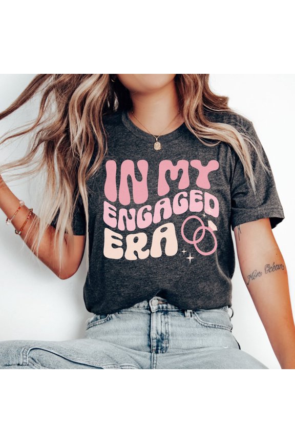 Gift For Bride To Be, In My Engaged Era Tee, Future Mrs Shirt, Retro Bride Shirt, Engagement Gift, Trendy Bride Shirt, Bachelorette Shirt