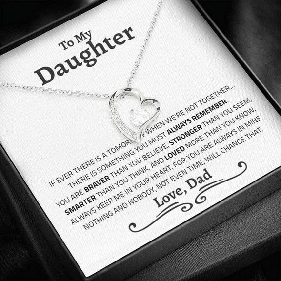 Gift For Daughter from Dad, Daughter Father Necklace, Daughter Gift Necklace for Women Adults Size
