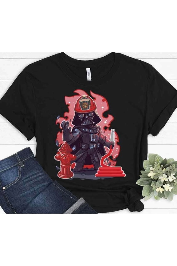 Gift For Firefighter Volunteer Dad Mom Funny Festive Present Unisex T-Shirt, up to Size 5XL