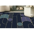 thumbnail image 1 of Gift For Her Rug, Modern Shapes Rugs, Modern Rug, Nursery Rug, Modern Purple Rug, Cool Rug, Abstract Rug, Front Door Rug, Printed Rug, 5.9'x9.2' - 180x280 cm, 1 of 7