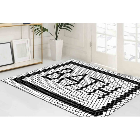 Gift For Him Rug, Modern Rugs, Thick Rug, Saloon Rug, Modern Rug, Bathroom Decor Rug, Bath Rug, Salon Rug, Bath Rug, Personalizeds Rugs, 2'x3' - 60x90 cm