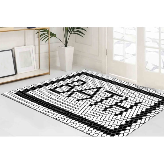 Gift For Him Rug, Modern Rugs, Thick Rug, Saloon Rug, Modern Rug, Bathroom Decor Rug, Bath Rug, Salon Rug, Bath Rug, Personalizeds Rugs, 5.2'x7.5' - 160x230 cm