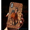 thumbnail image 1 of Gift For Horse Lover Horse Brown Pattern Print Phone Case, 1 of 2