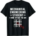 thumbnail image 1 of Gift For Mechanical Engineer College Student Illustration T-Shirt men and women can wear, black, white, gifts., 1 of 4