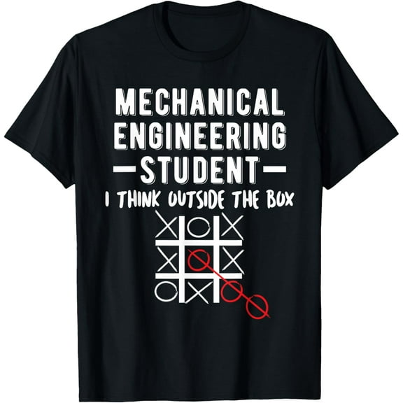 Gift For Mechanical Engineer College Student Illustration T-Shirt men and women can wear, black, white, gifts.