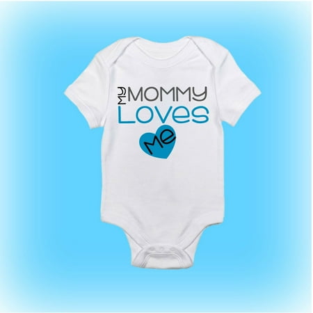 Gift For New Mommy - Mommy Loves Me Onesie - Baby Shower Gift -Baby Gift Idea-New Baby Gift-Baby Onesie-Baby Boy - Baby Girl-Baby Clothing Cool Baby Clothing, BABY BODYSUIT LAT 4424