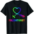 thumbnail image 1 of Gift For Phlebotomist Phlebotomy Butterfly Needle Heart T-Shirt, 1 of 4