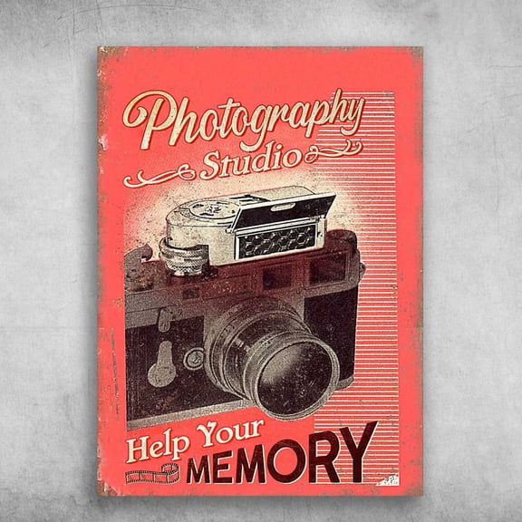 Gift For Photographer - Photography Studio, Help Your Memory 11 x 17 Inch Poster