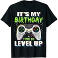 thumbnail image 1 of Gift For Son It's My Birthday Boy Gaming Enthusiast Time to Level Up Video Game Gift Boys T-Shirt Black T-shirt, 1 of 4
