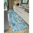 thumbnail image 1 of Gift For The Home Rugs, Alcohol Ink Rugs, Thin Rug, Gold Marble Rug, Alcohol Ink Rugs, Blue and Gold Marble Rugs, Small Rug, Blue Rug, 2'x3' - 60x90 cm, 1 of 8