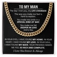 thumbnail image 1 of Gift For Your Man - The Way Complete, Cuban Link Chain, Stainless Steel or Yellow Gold, Message Card & Gift Box, 1 of 5