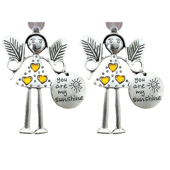 Gift Friends Small Pendant Ornaments Angel Decoration, Christmas Friendship Decoration Gift, Gift for Friends Yellow