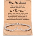 thumbnail image 1 of Gift for Friends, The Waves of Life We've Through Together, Woman Friendship Gifts Idea, Wave Bracelet for Best Friend Bestie Soul Sister Christmas Valentines Day Birthday Gifts For Her, 1 of 6