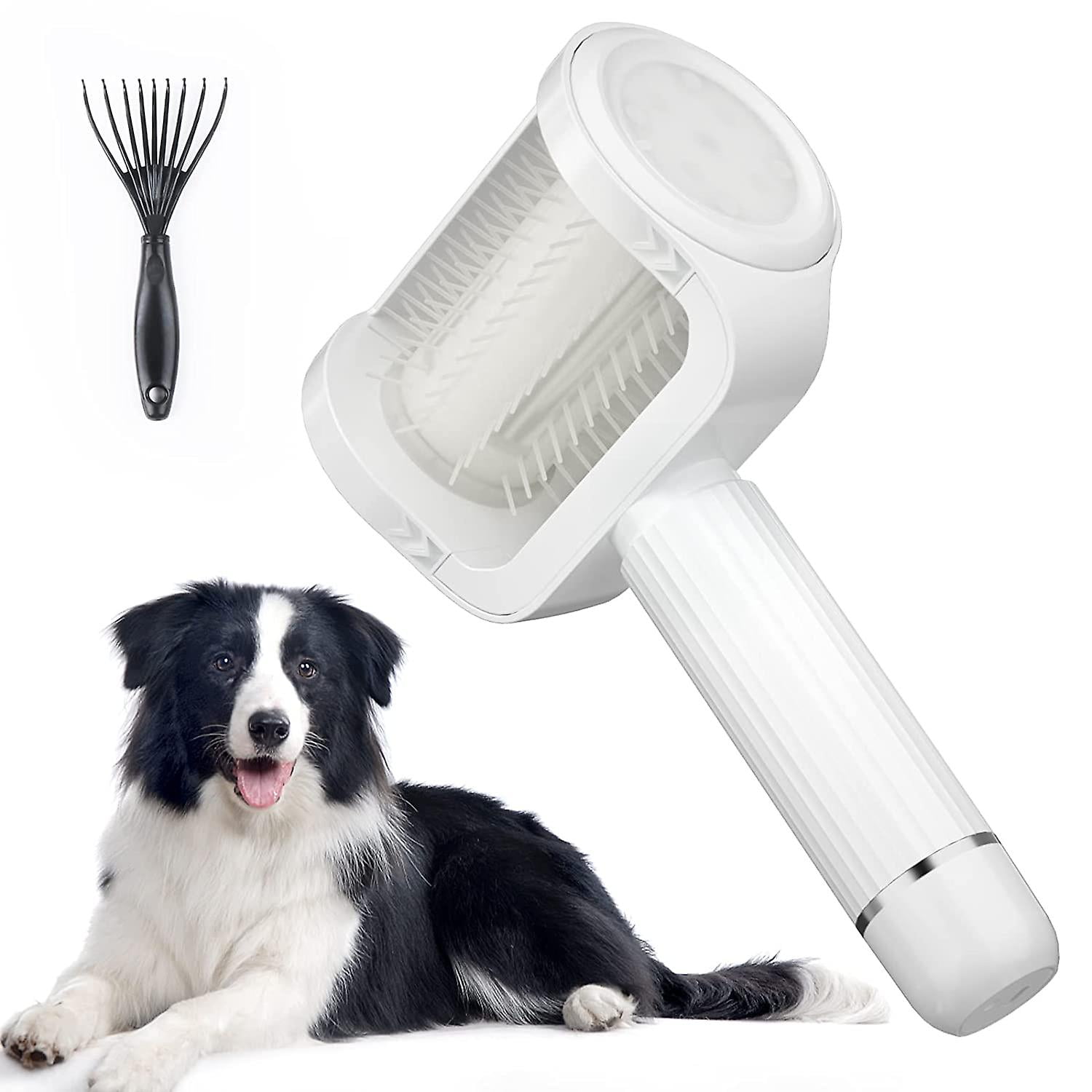 Gift Of G Electric Dog Brush For Long Haired Dogs Slicker Brush For Dogs Shedding High-Efficiency Pet Grooming Brush Easily Cleaning Eco-Friendly Portable Saves
