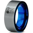 thumbnail image 1 of Gift Gamer Grey Ring Mens Tungsten Trendy Funeral Best Friend Birthday Gifts Mom Men Gay, 1 of 7