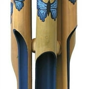 Gift  Garden Blue Butterfly: Medium 38 Inch Bamboo Wind Chimes With Beautiful Sound Wooden Wind Chimes For Outside Decor Deep Outdoor Windmill  Wood Wind Chimes Ideal Retirement Gift