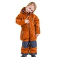 thumbnail image 1 of Gift for Girls Kids Snow Suit Girls Hooded Waterproof Insulated One Piece Ski Suit Kids Boys Colorful Siamese Snowsuits Ski Suits Jackets Winter Jumpsuits For 1-14 Years Orange 12 Years, 1 of 7
