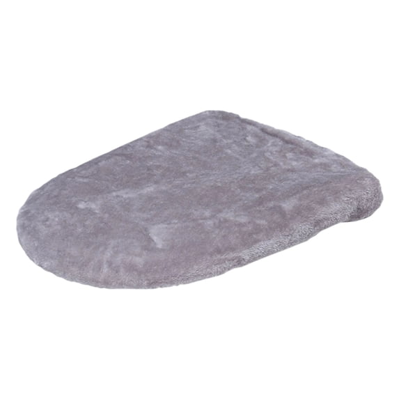 Gift Giving Clearance! Plush Toilet Lid Cover, Toilet Seat Lid Cover, Elastic Toilet Cover, Washable Bathroom Toilet Cover, for Bathroom Decor, Daily Use (Light Gray, 48 × 60 cm)