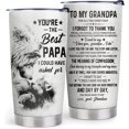 thumbnail image 1 of Gift for Grandpa Insulated Travel Mug - To My Grandpa 20oz Stainless Steel Tumbler with Lid - Best Grandpa Gifts from Grandchildren - Gifts for Grandpa Birthday, Christmas, Father''s Day, 1 of 6