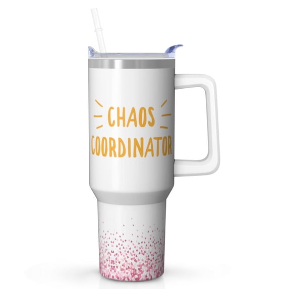 Gift for Her: Chaos Coordinator 40 Oz Tumbler, A True Conversation Starter, She'll Love This Gift for Work, Home, Boss, Coworker, Teacher, Nurse, Mom Life