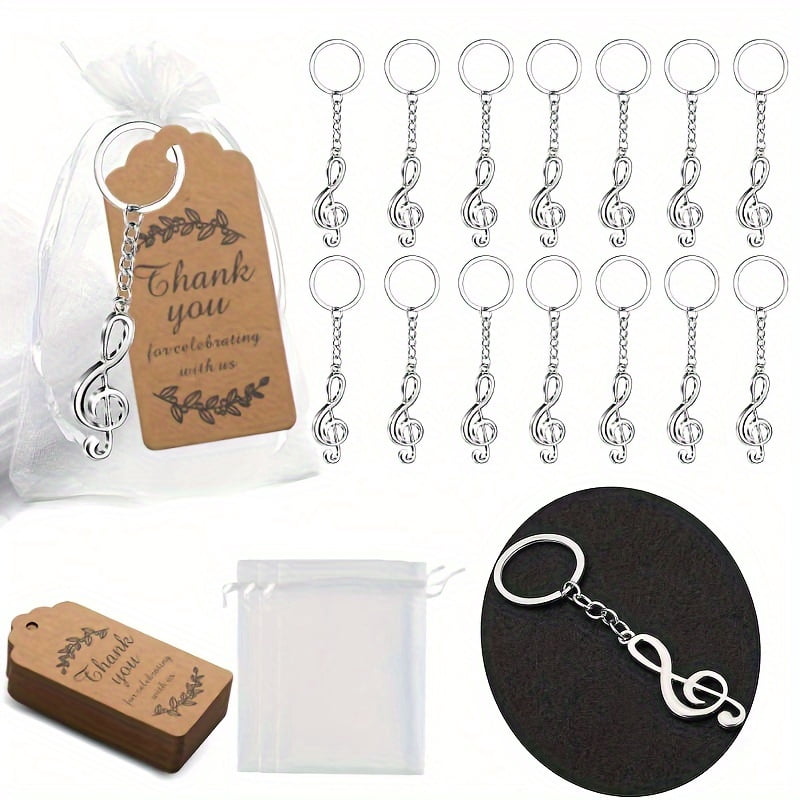Festables Keychains Gift For Her/Him 30pcs in 10 Sets of Music-Themed Keychains Featuring ...