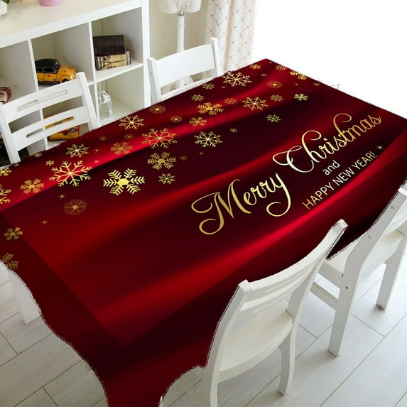 Gift Holiday Decoration Dinner Family Tablecloth Table Waterproof Decoration Party Year New Tableclo
