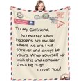 thumbnail image 1 of Gift for Husband Throw Blankets Anniversary Birthday for Husband from Wife, Romantic Fleece Blanket for Bed Couch，Soft Flannel Throw Blankets Gift for Him for Christmas Valentines, 1 of 5