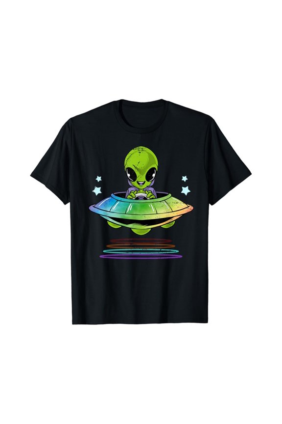 Gift Idea Cute UFO Alien T-shirt
