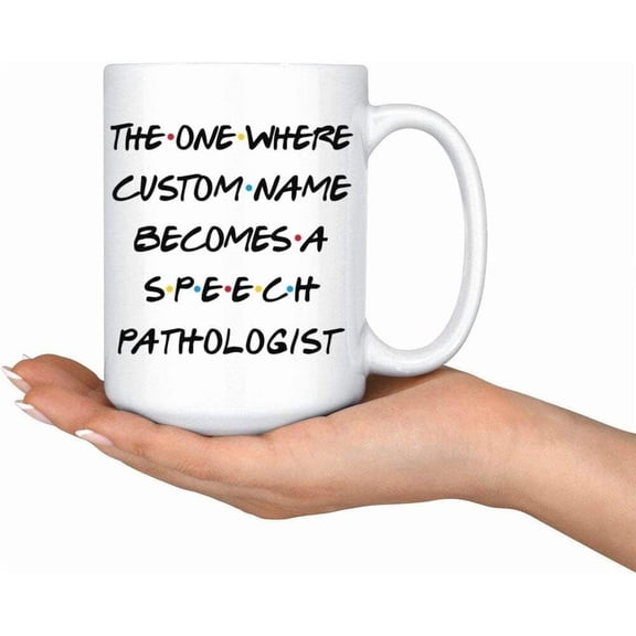 Gift Idea Personalized Speech Pathologist Graduation Mug, Pathologist Present, Speech Pathologist Career Job, Appreciation Gift Men &amp Women 76089