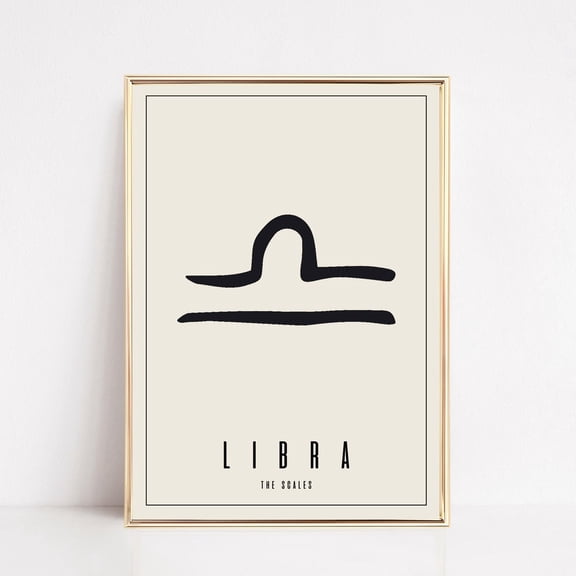 Gift Libras, Libra Wall Art, Libra Zodiac Print, Astrology Gift, Zodiac Wall Art, Print Wall Art, Print UNFRAMED PAPER POSTER, Home Decor, Vintage Gift, Living Room Dercor