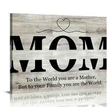 Gift for MOM Vintage Mother's Day Picture Canvas Wall Art Painting Framed ,Mother's Day Christmas Birthday Gift,Grandmom Gift Perfect for Home Decor, Bedroom Decoration