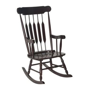 Gift Mark Adult Rocking Chair-Color:Espresso