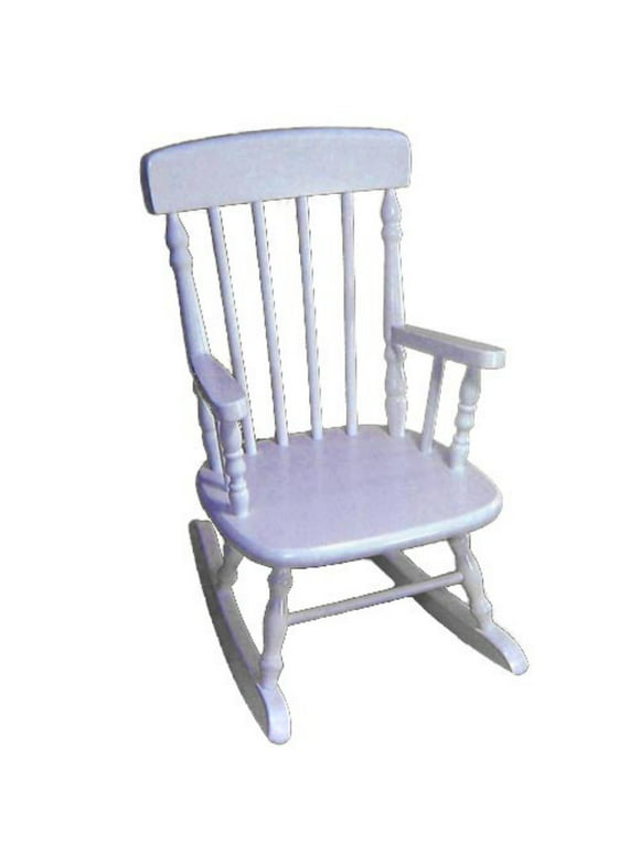Gift Mark Deluxe Children s Spindle Rocking Chair White